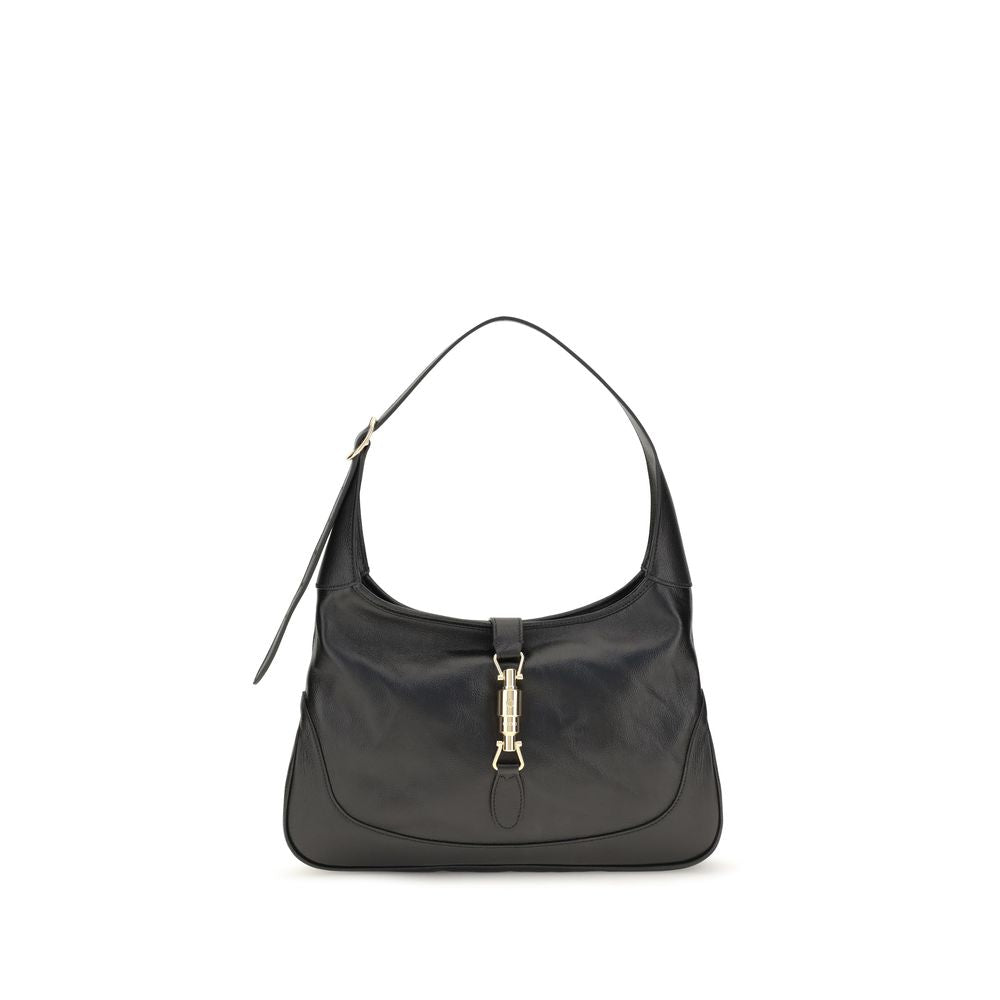Gucci Schultertasche aus schwarzem Kalbsleder Bos Taurus