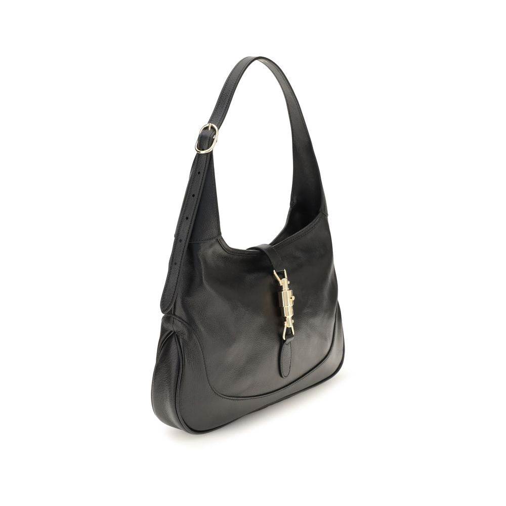 Gucci Schultertasche aus schwarzem Kalbsleder Bos Taurus