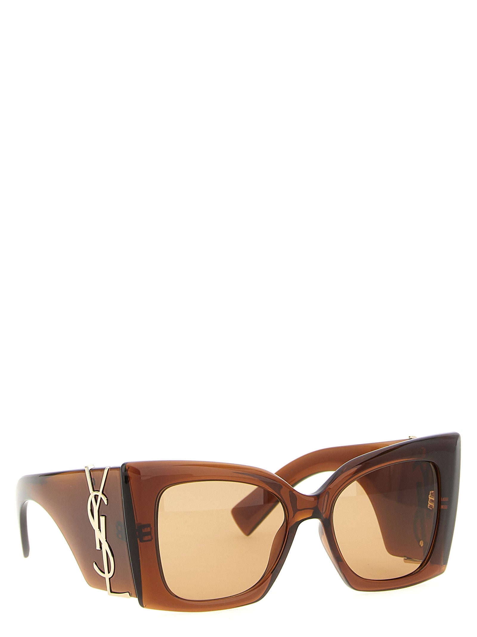 Lunettes de soleil Saint Laurent en acétate marron