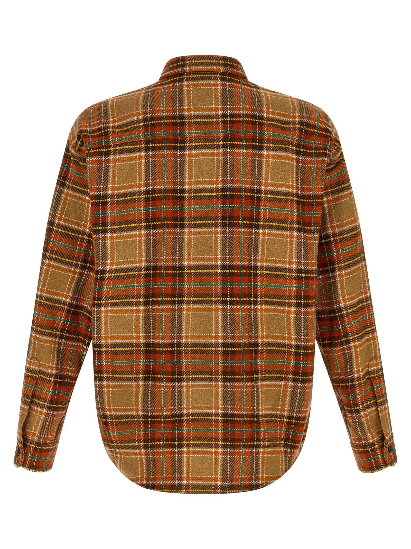 Dsquared2 Orange D2 Cottage Military Wool Flannel Shirt