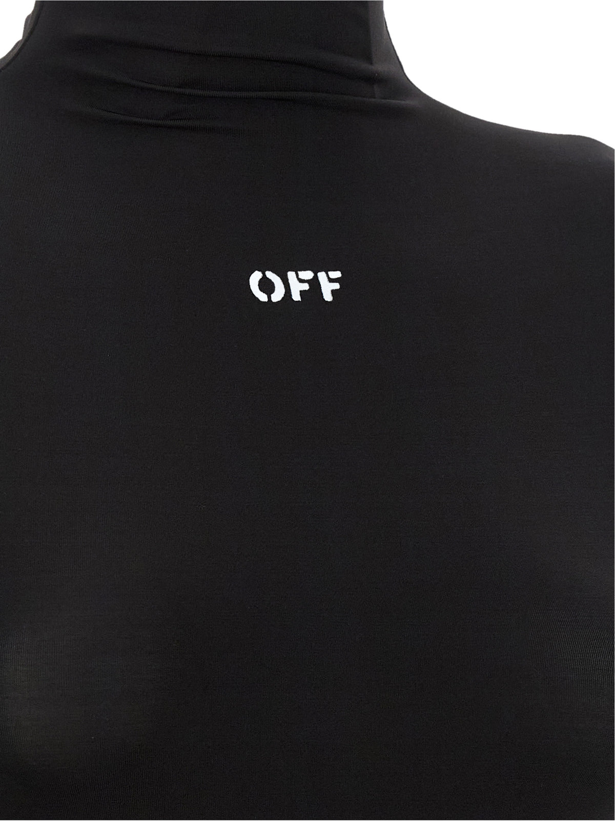 Off-White Schwarzer Strickjacke aus Acetat