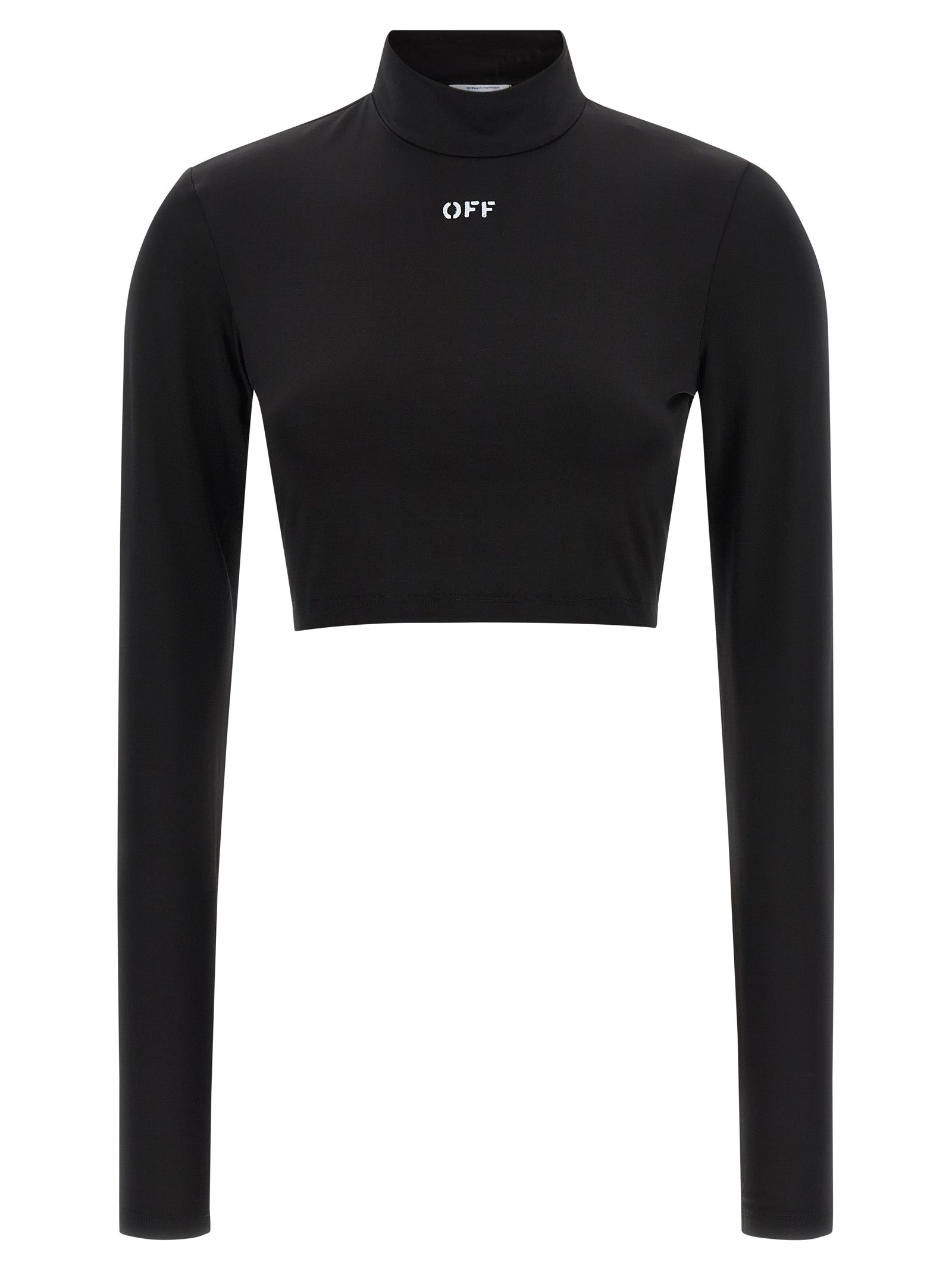 Off-White Black Acetate Crop Top