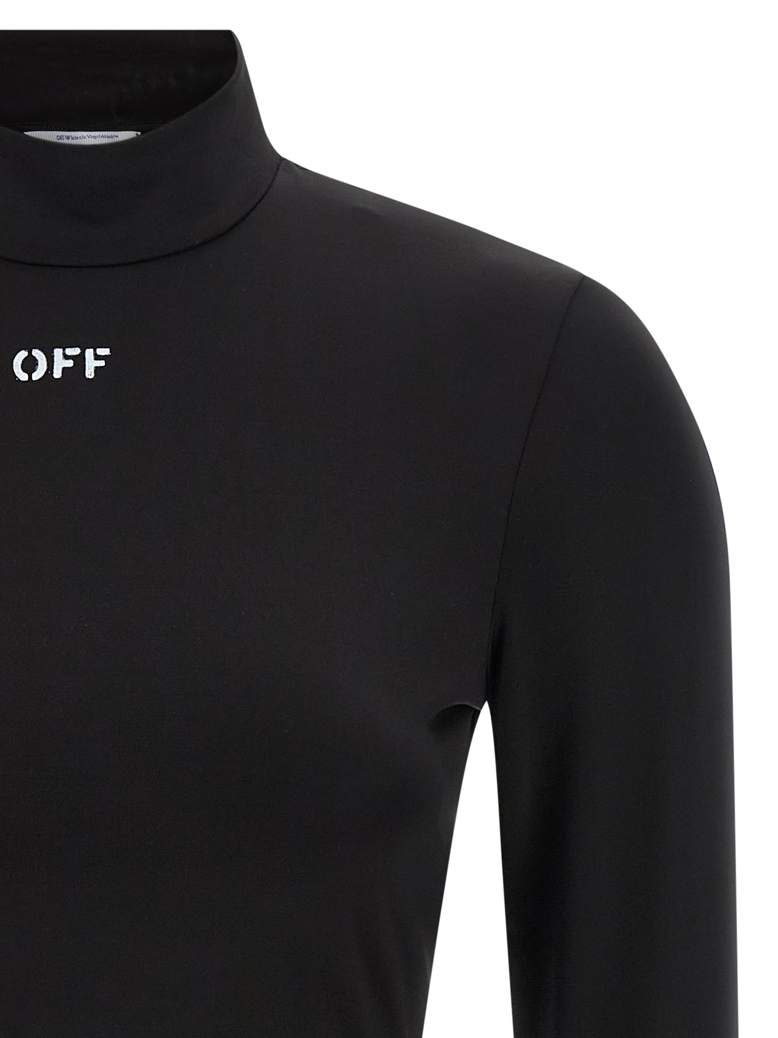 Off-White Black Acetate Crop Top