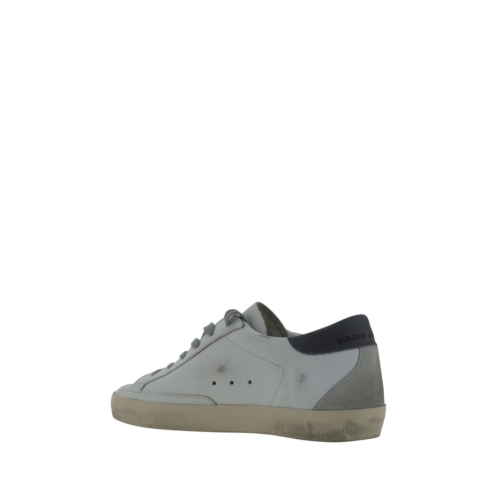 White Leather Goatskin Superstar Sneakers