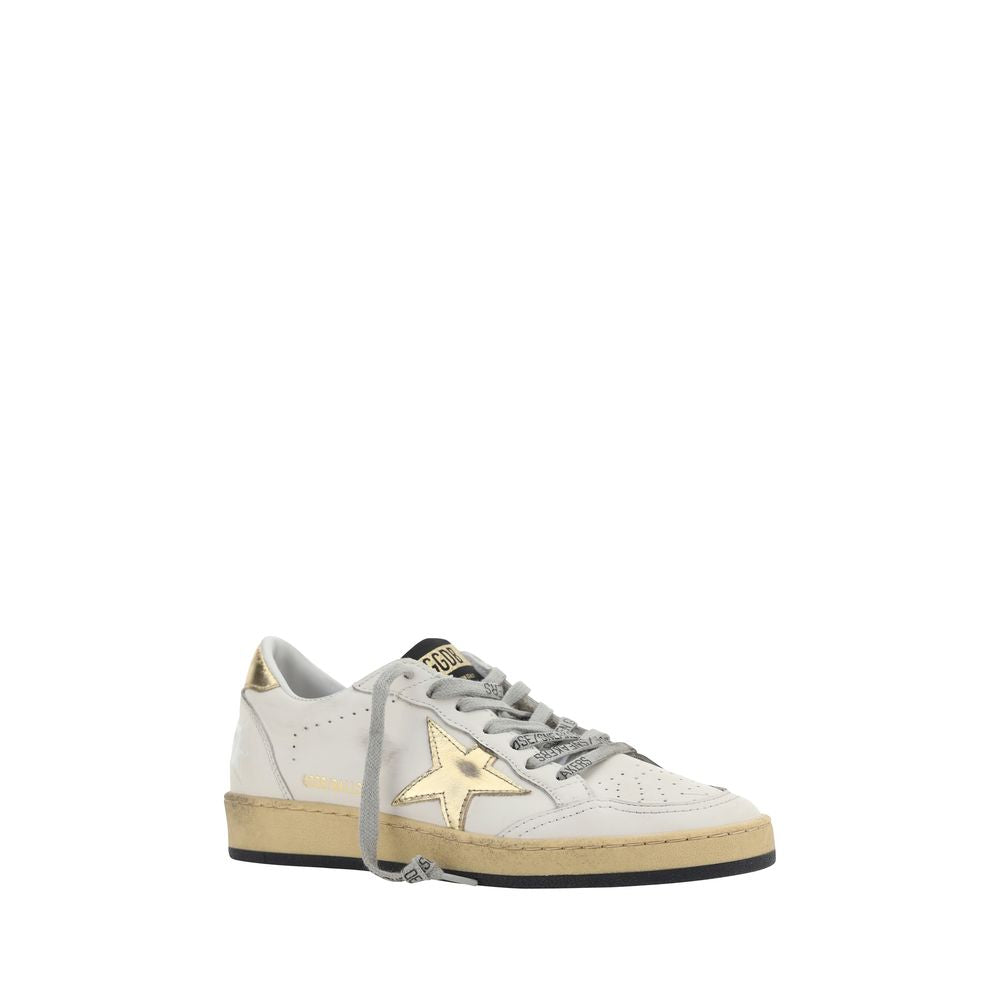 Golden Goose Weiße Kalbsleder Bos Taurus Sneakers