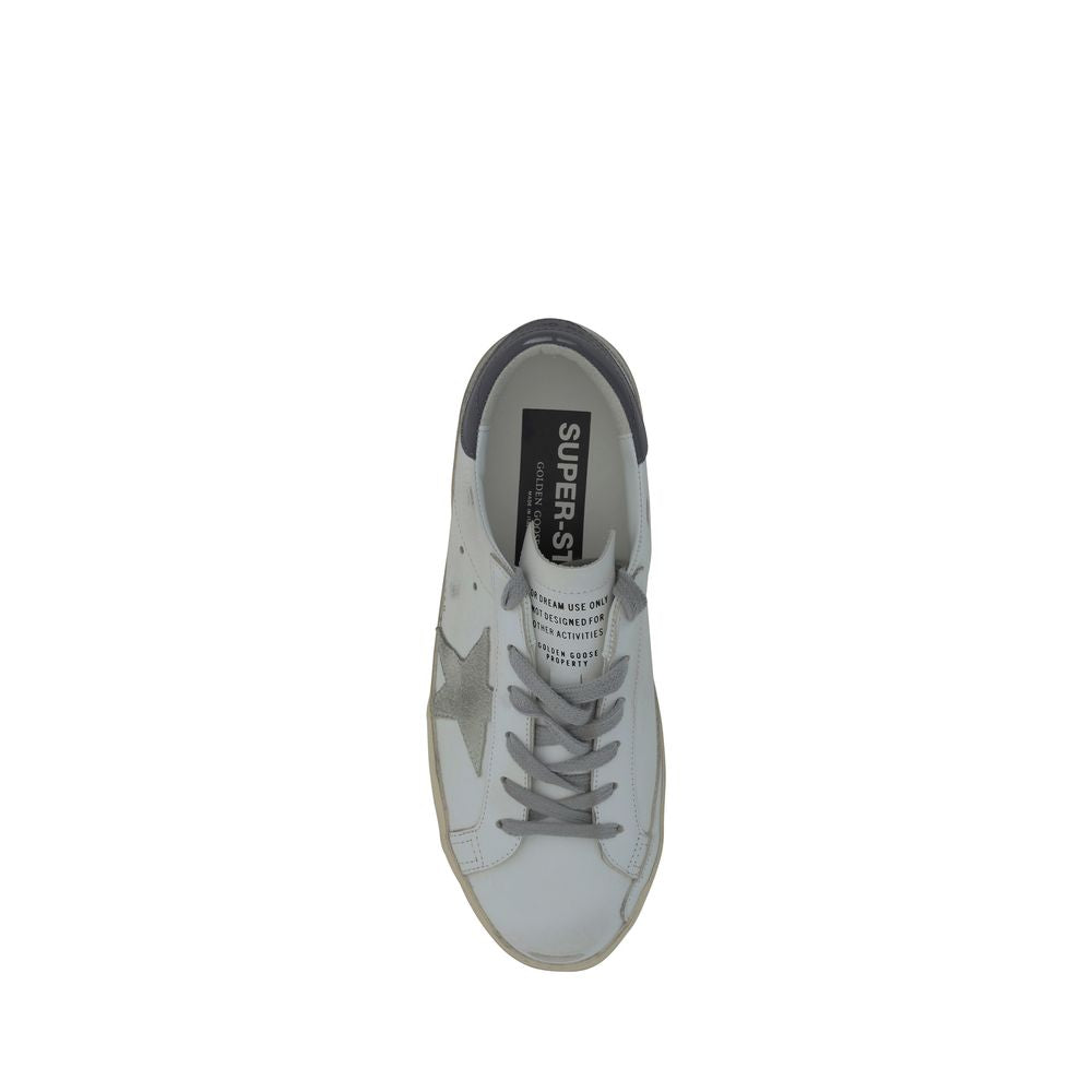 White Leather Goatskin Superstar Sneakers