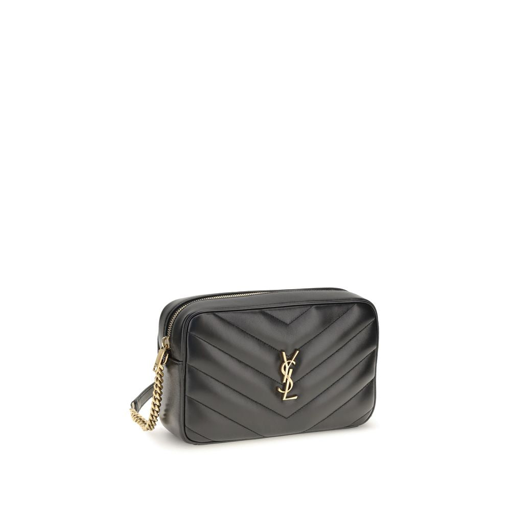 Saint Laurent Black Lamb Shoulder Bag
