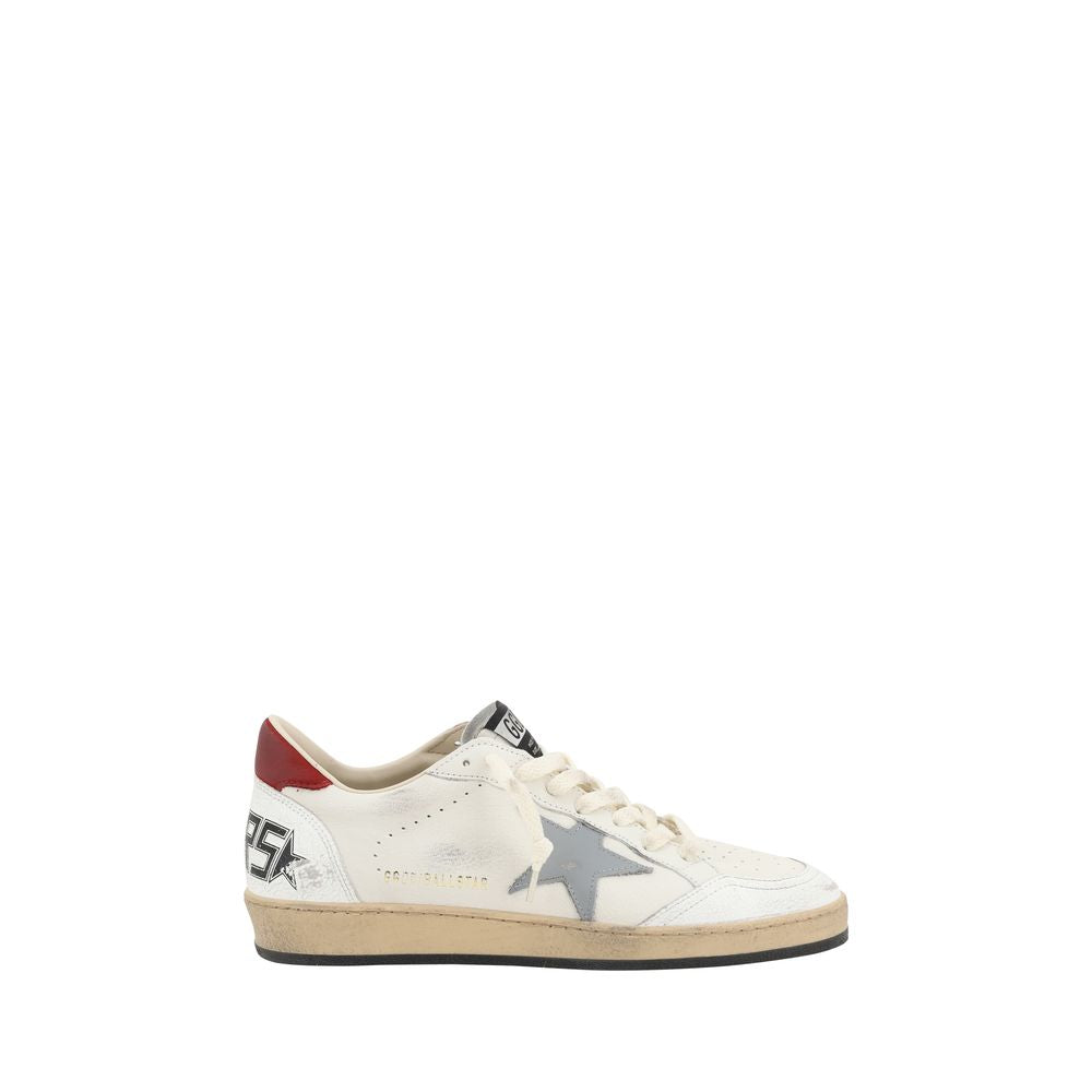 Golden Goose Beige Calf Leather Low Top Sneakers