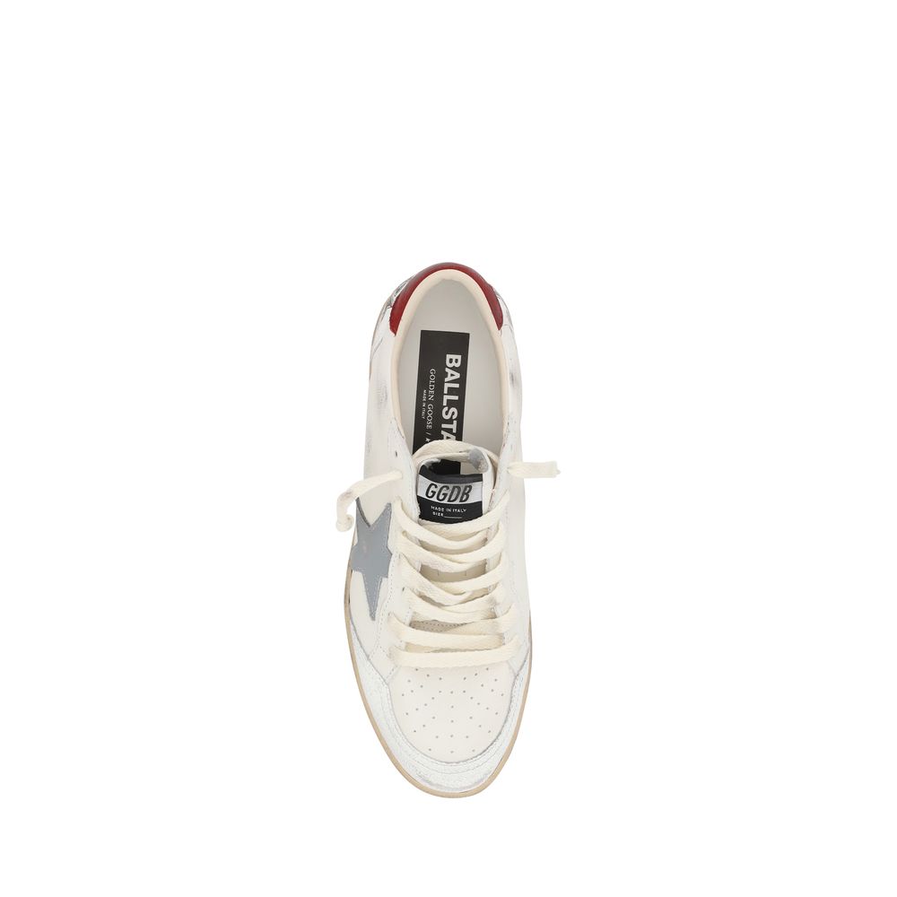 Golden Goose Beige Calf Leather Low Top Sneakers