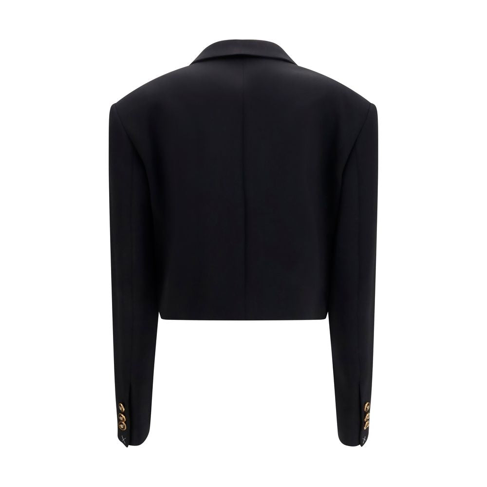 Blazer en laine noire Oves Aries Versace