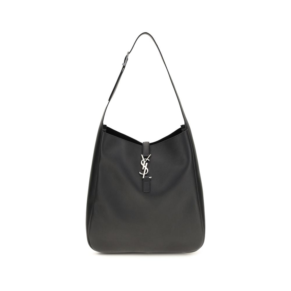 Saint Laurent Schultertasche aus schwarzem Kalbsleder