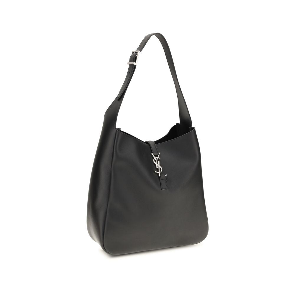 Saint Laurent Schultertasche aus schwarzem Kalbsleder