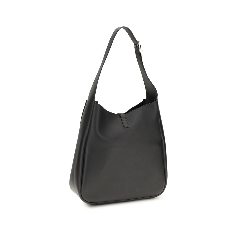 Saint Laurent Schultertasche aus schwarzem Kalbsleder