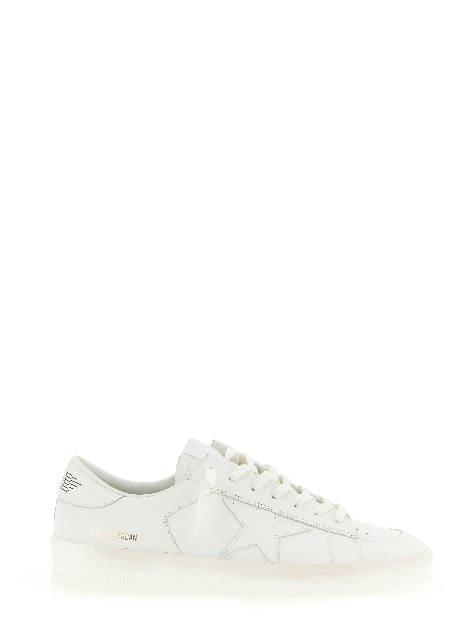 Golden Goose White Stardan Low Top Leather Sneakers