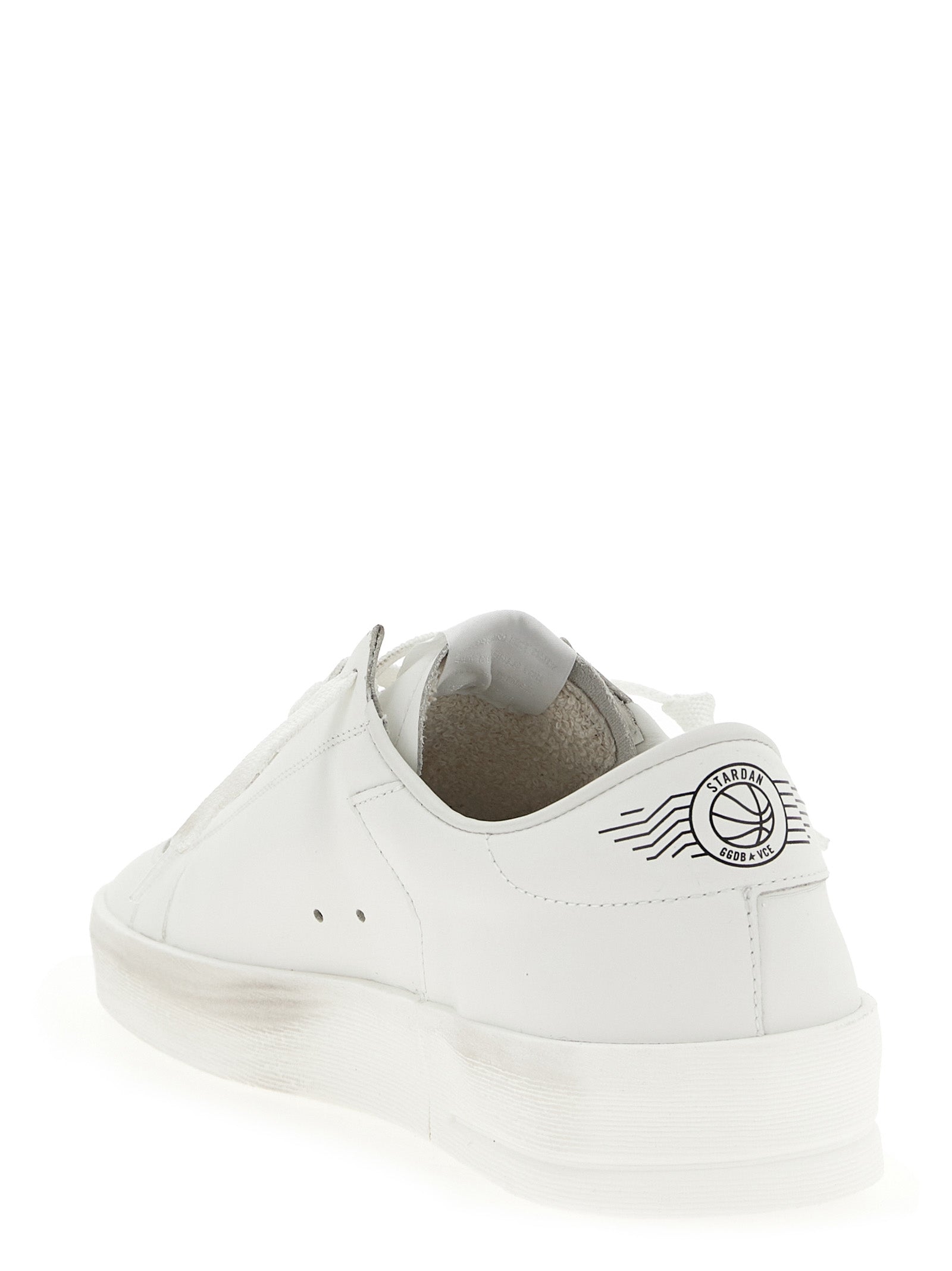 Golden Goose White Stardan Low Top Leather Sneakers