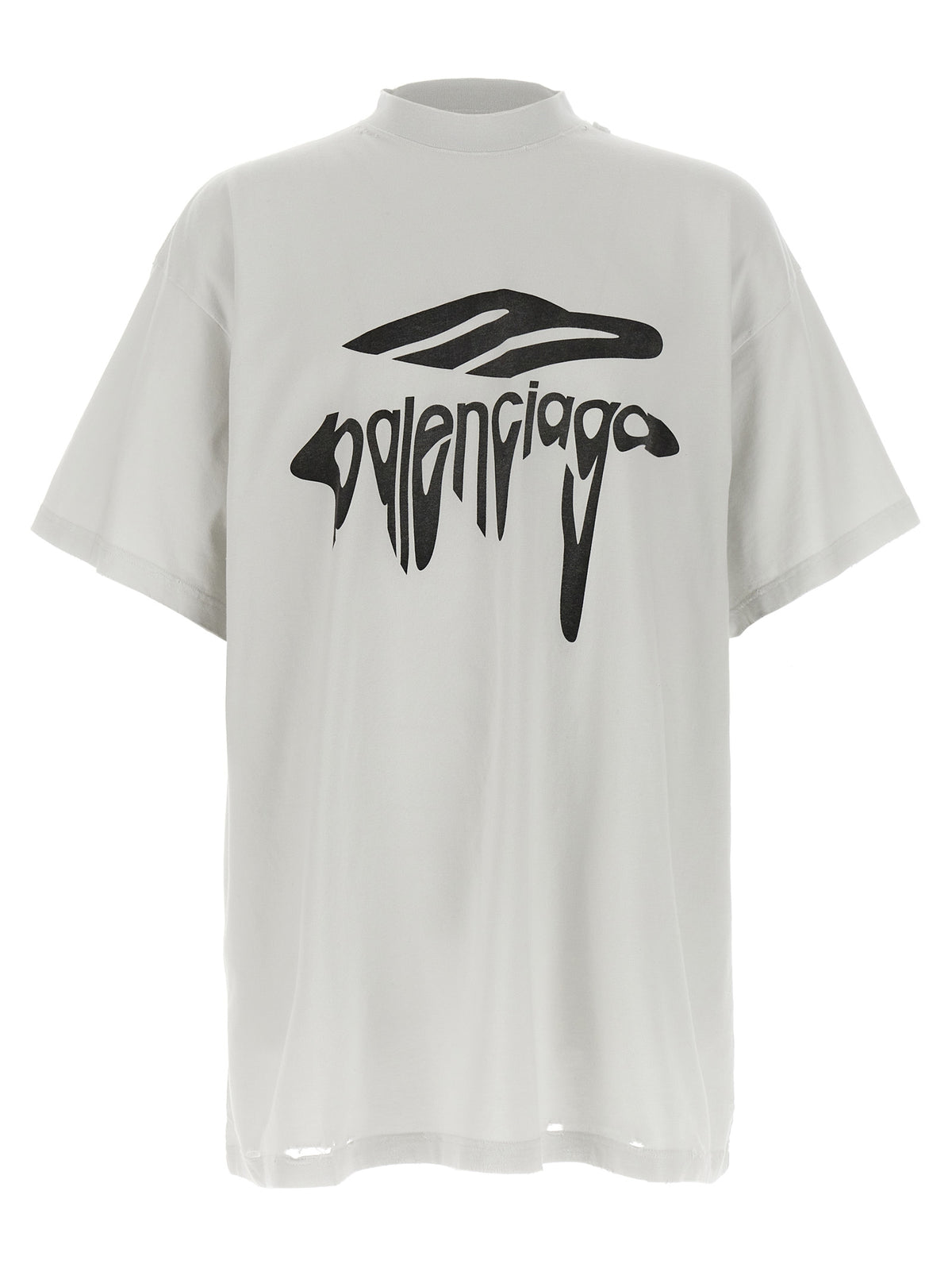 Balenciaga White Cotton T-Shirt