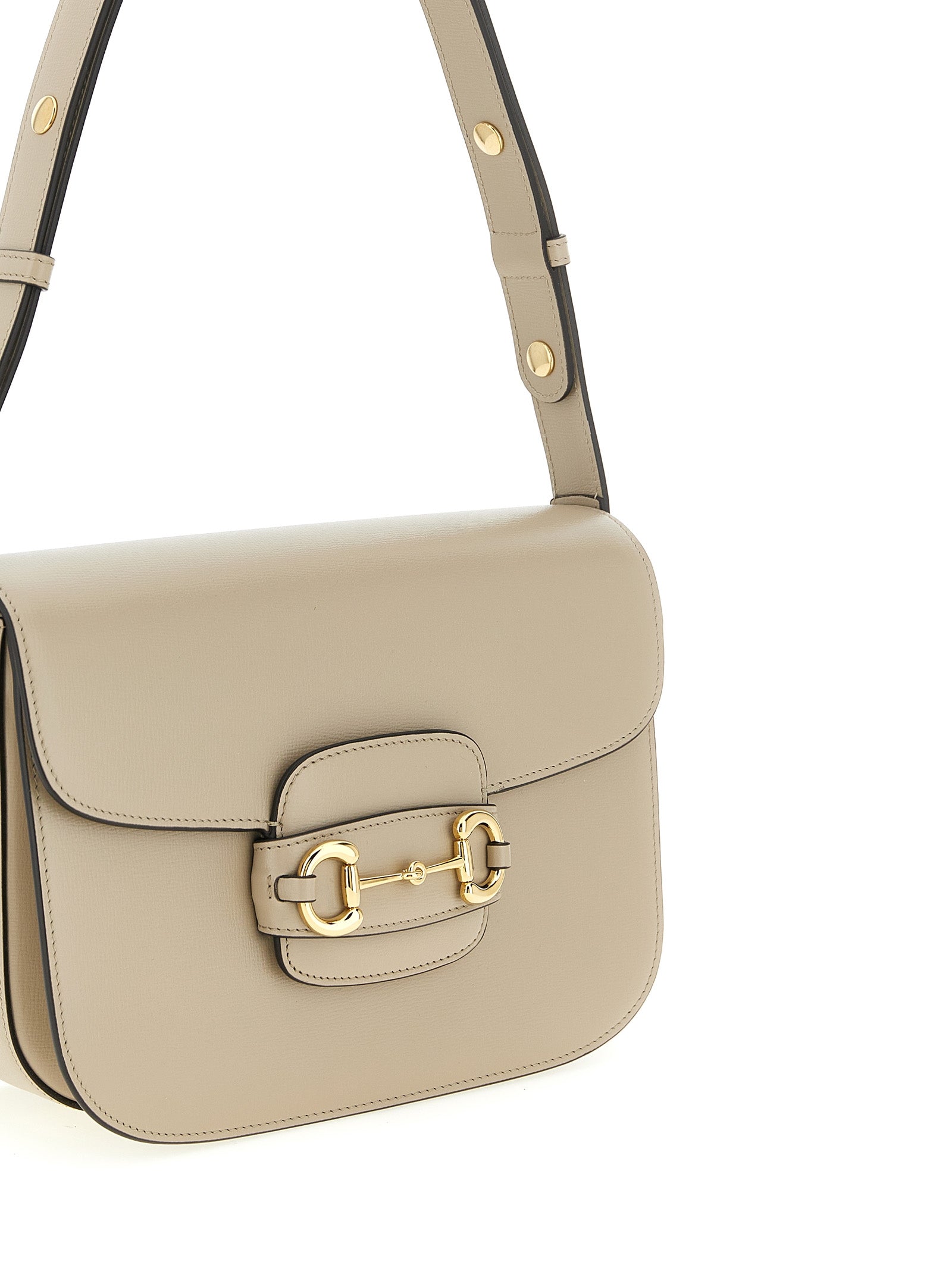 Gucci Beige Horsebit 1955 Shoulder Bag Calf Leather