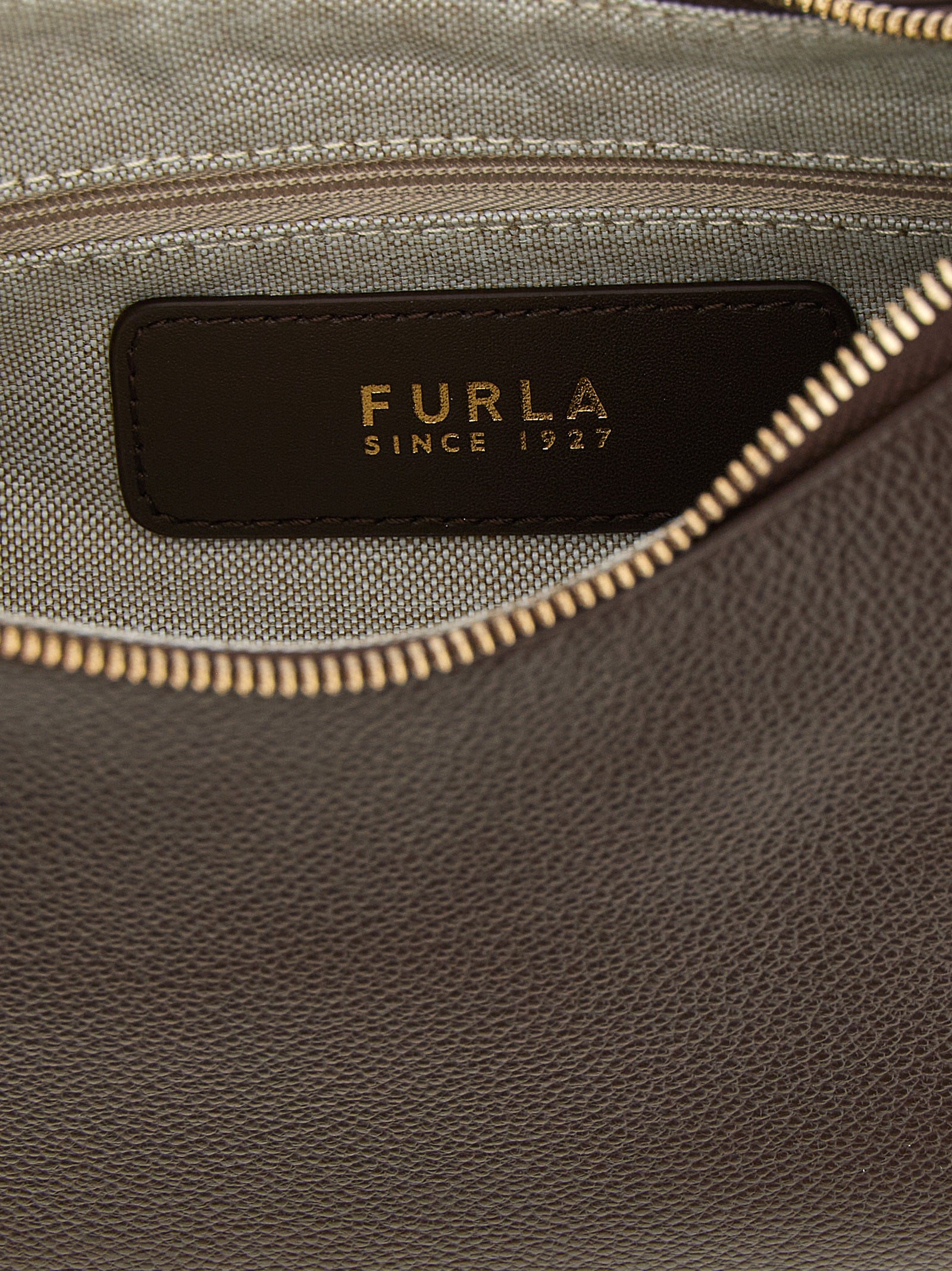 Furla Brown Furla Goccia Shoulder Bag Leather