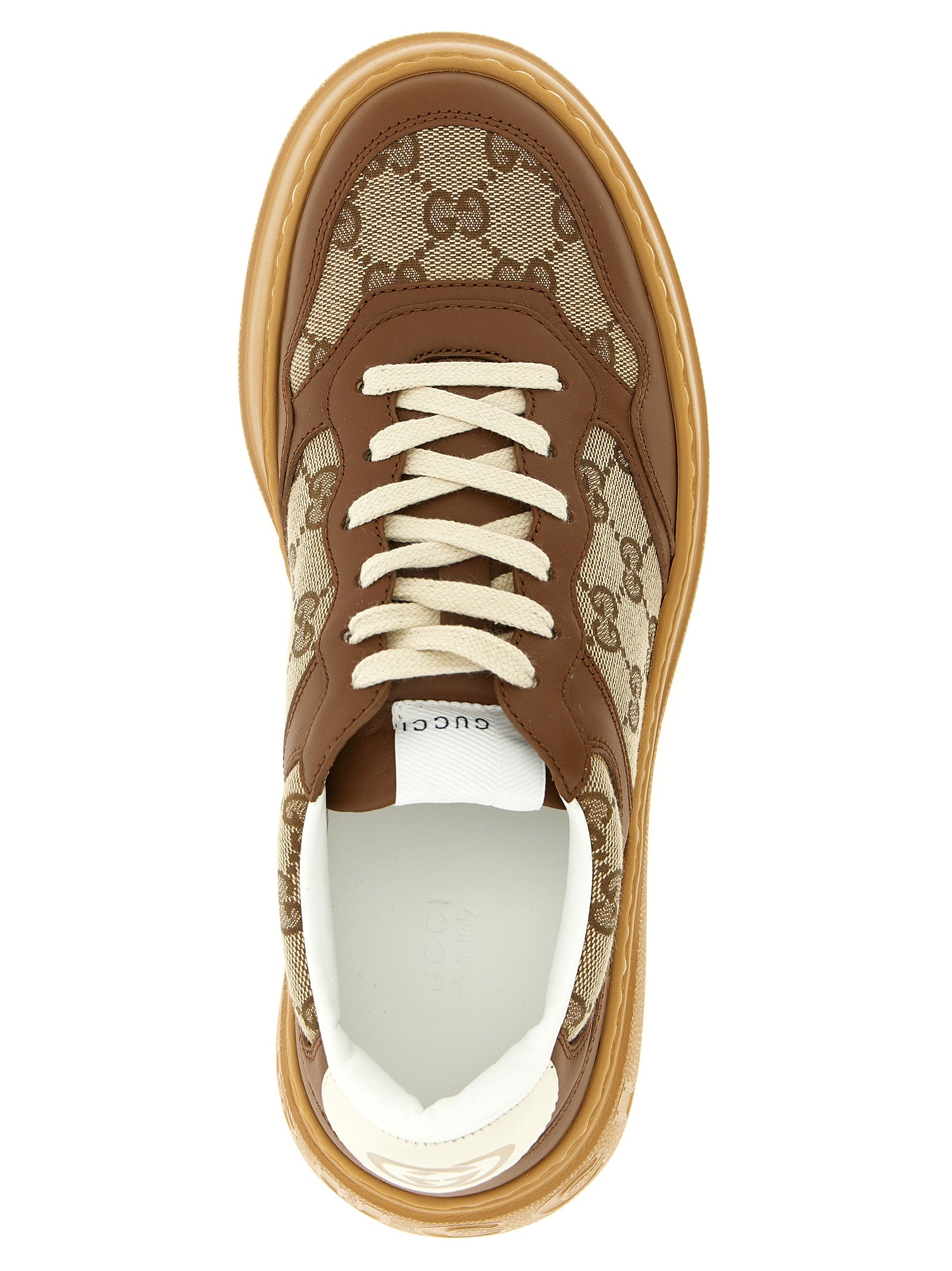 Gucci Brown Chunky Sneakers Leather