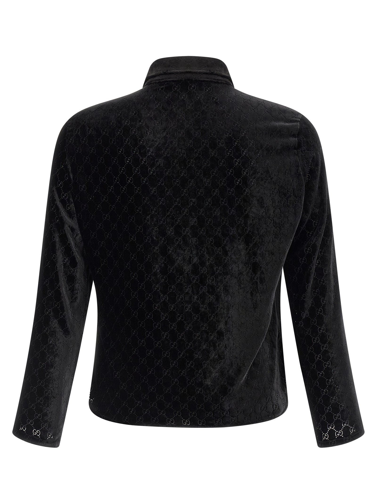 Gucci Black Viscose Nylon Blouse