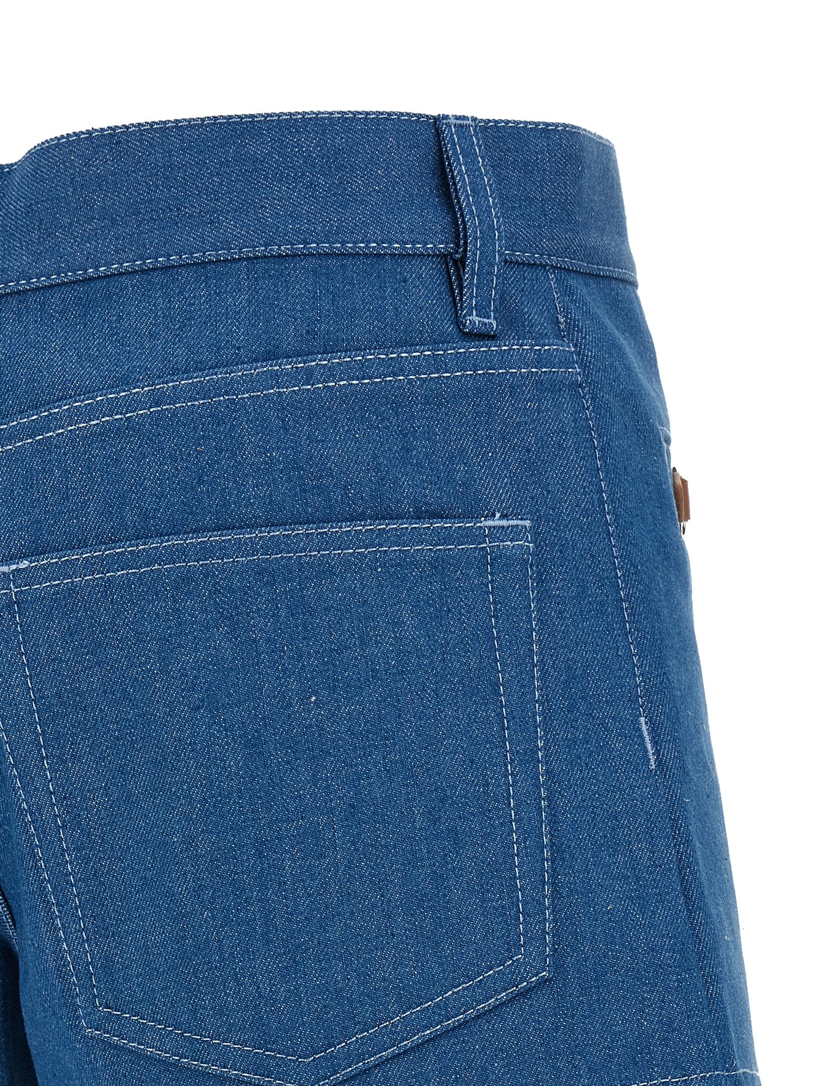 Gucci Blue Denim Cotton Bermuda Shorts