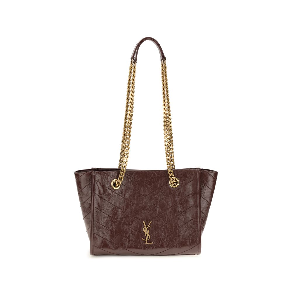Saint Laurent Brown Calf Leather Shoulder Bag