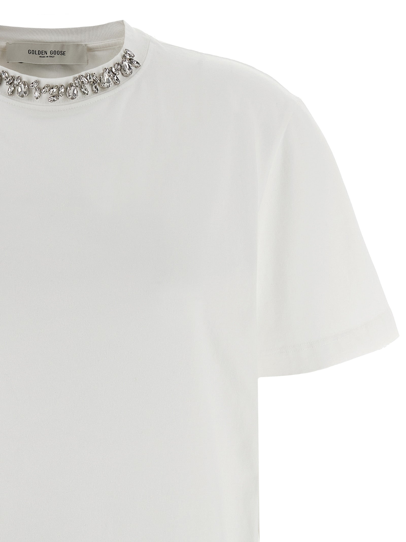 Golden Goose T-Shirt aus weißer Baumwolle