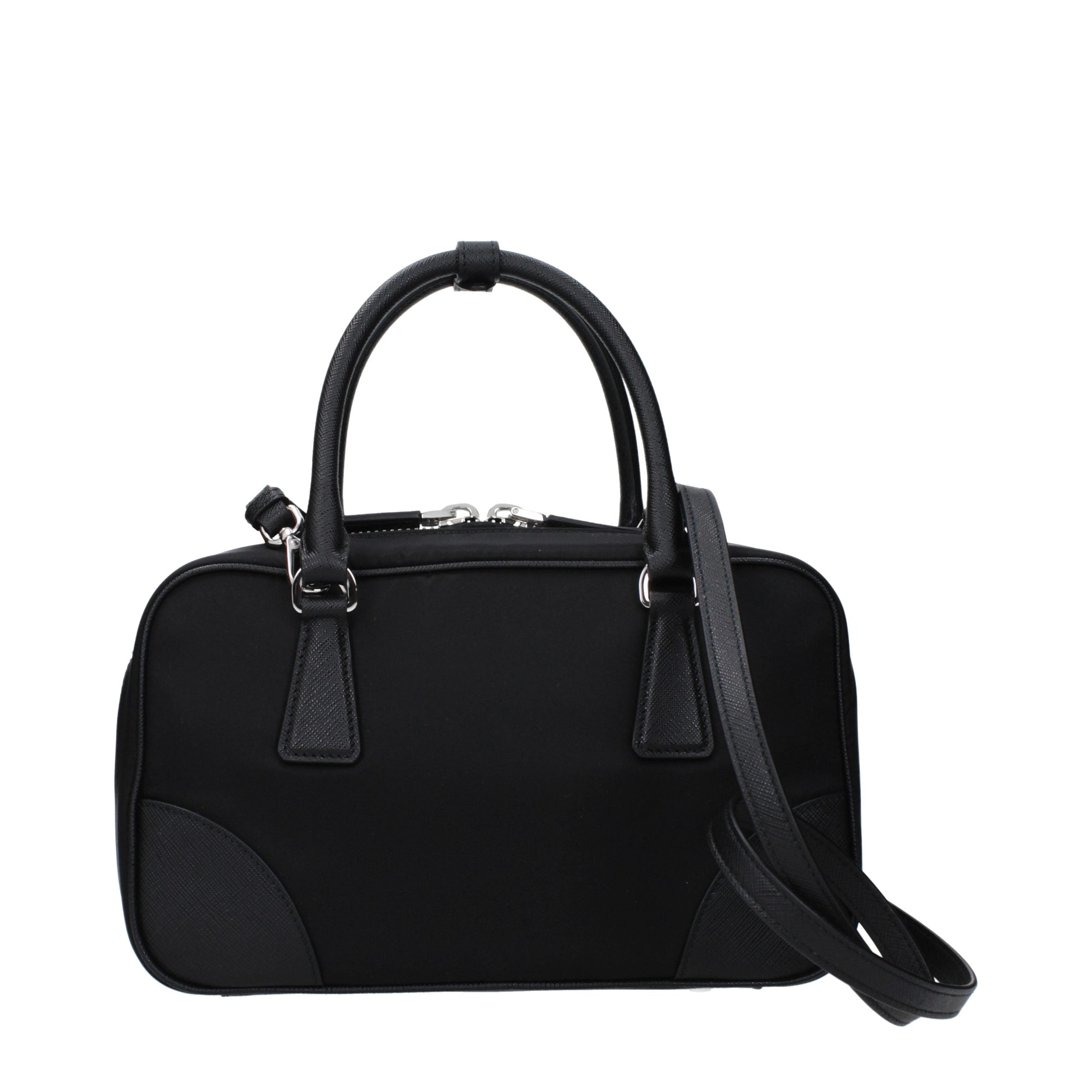 Sac à main Prada en tissu noir