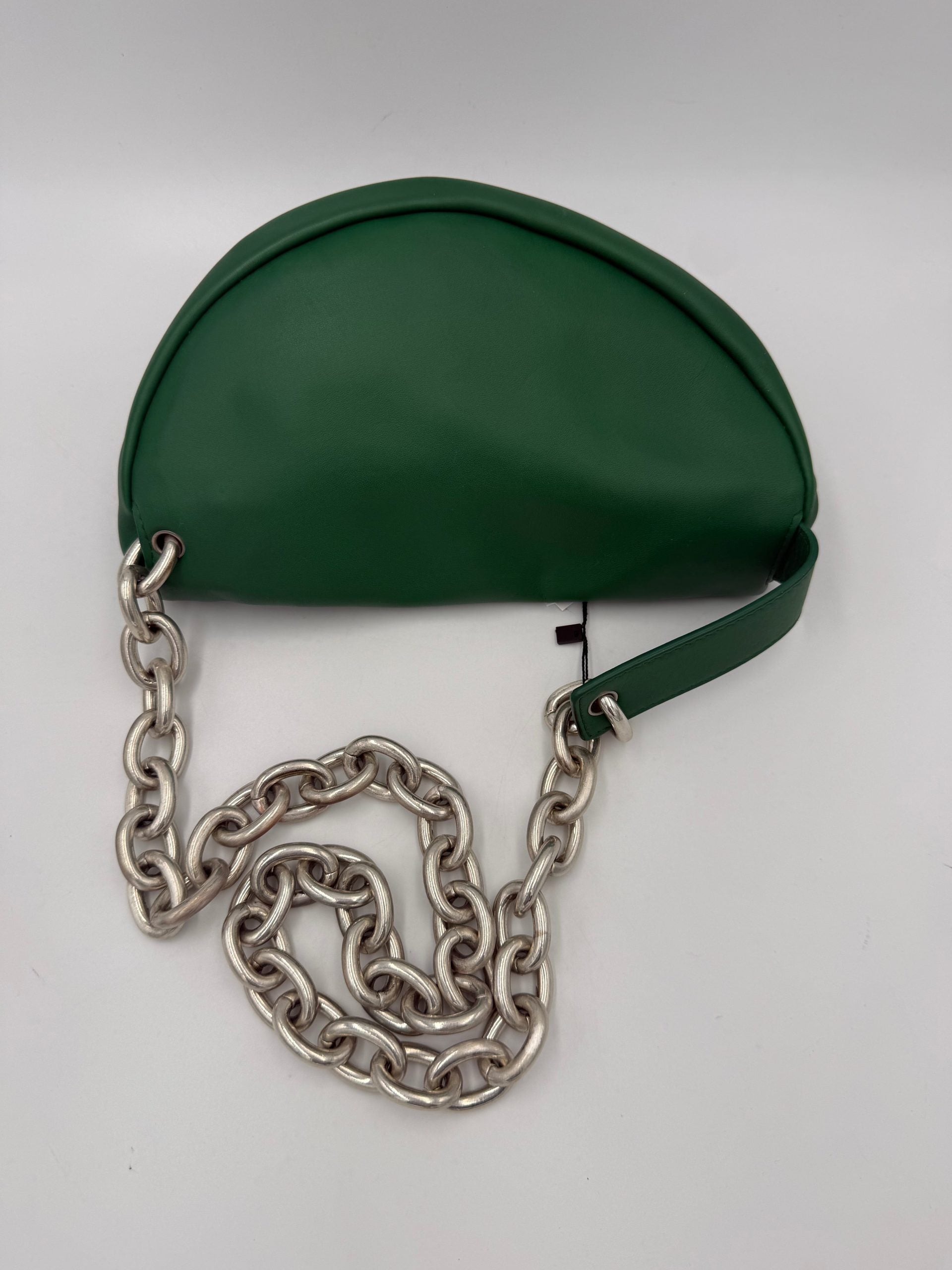 Bottega Veneta Green Chain Pouch Leather Shoulder Bag