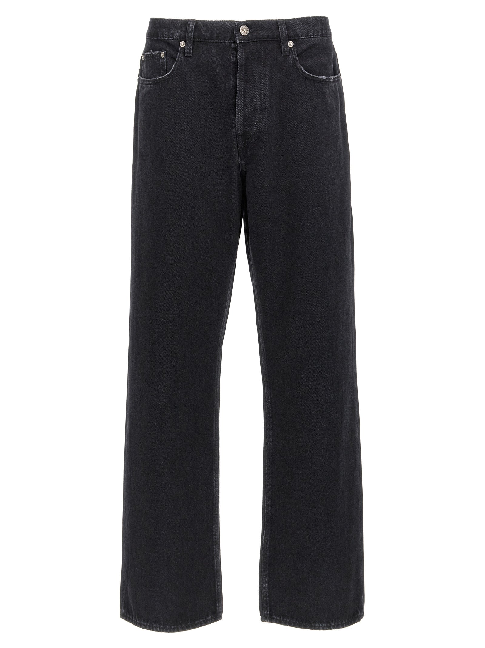 Golden Goose Black Skate Straight-Leg Cotton Jeans