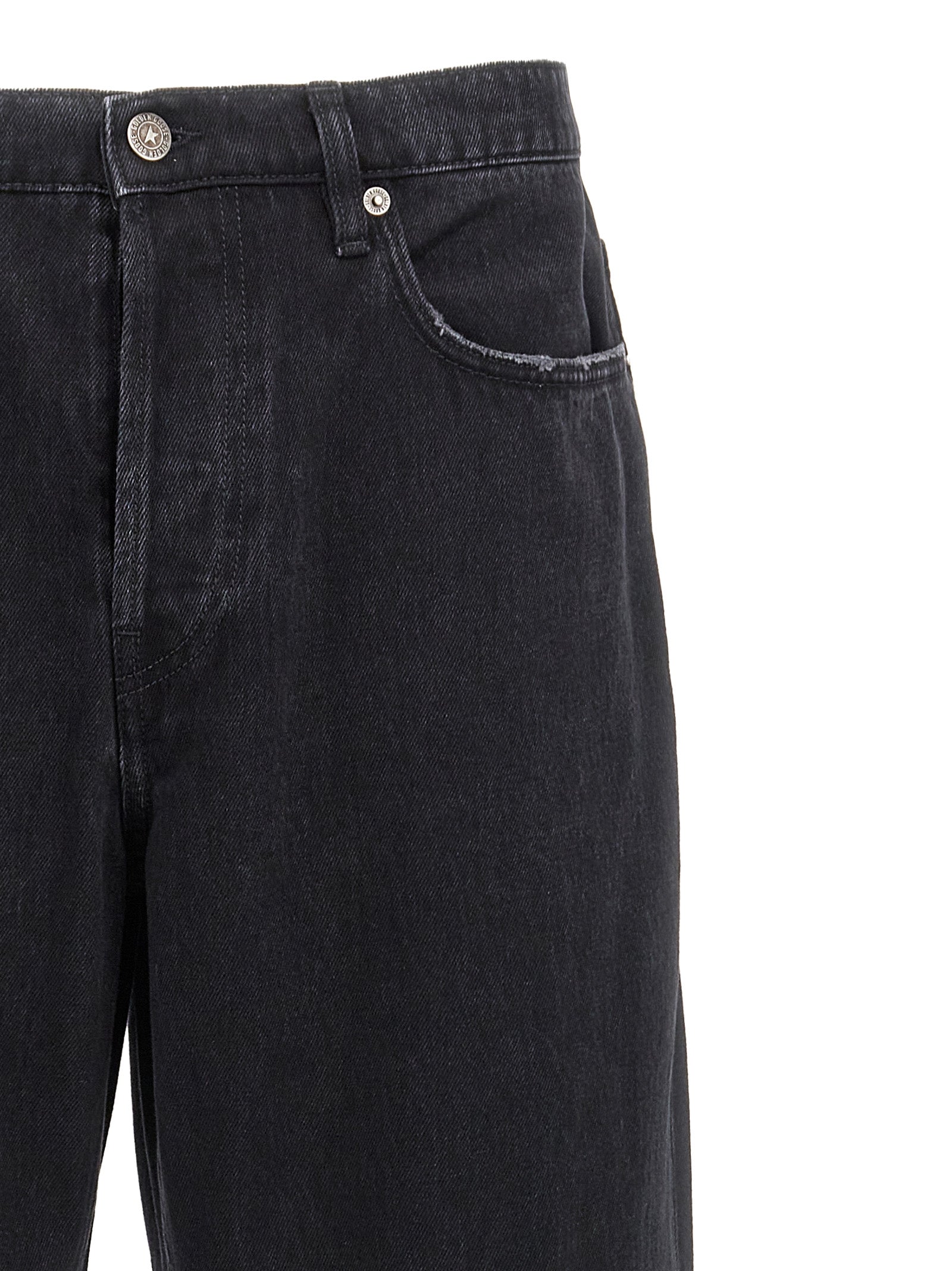 Golden Goose Black Skate Straight-Leg Cotton Jeans