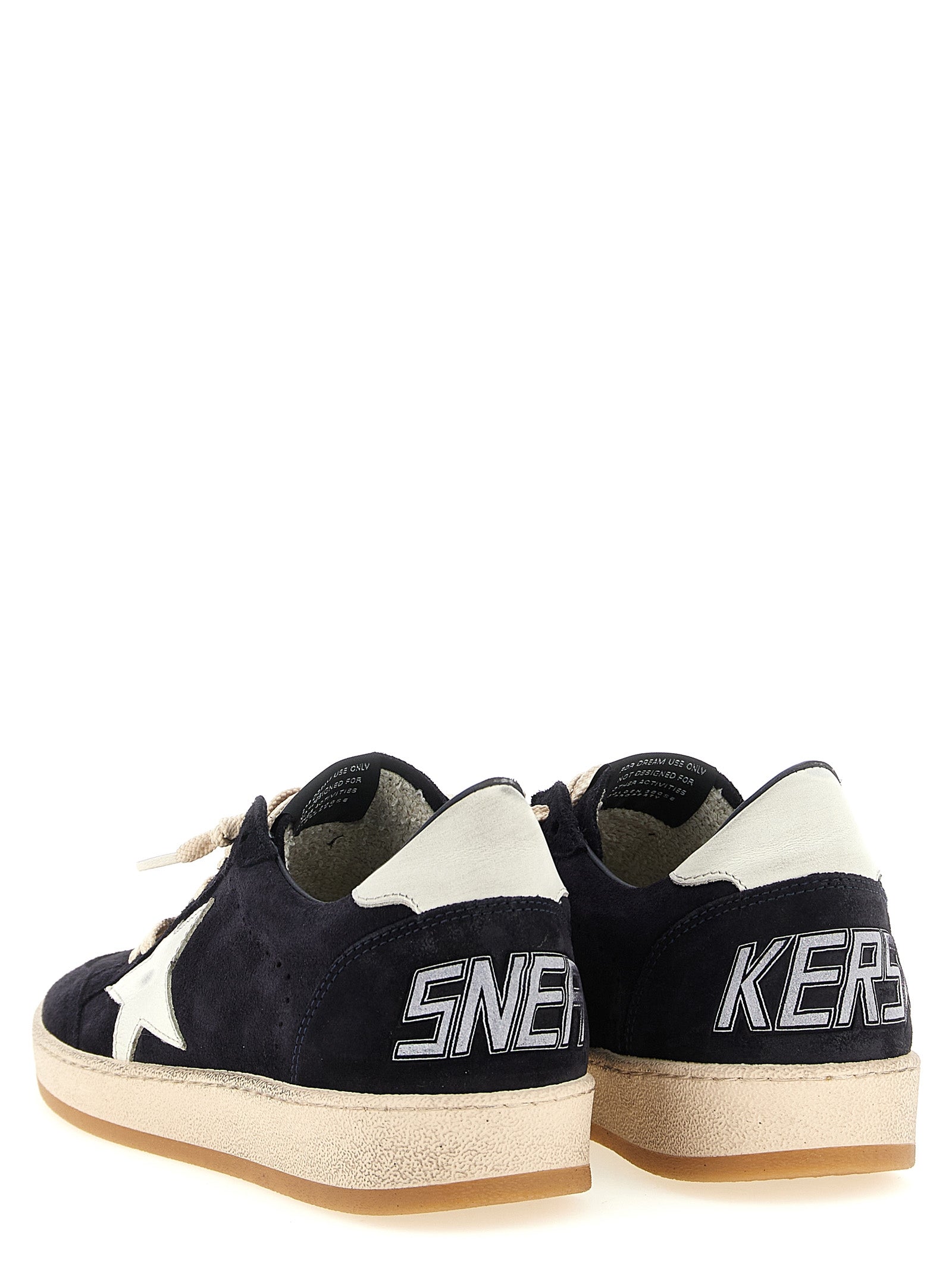 Golden Goose Blue Ball Star Low Top Sneakers Leather