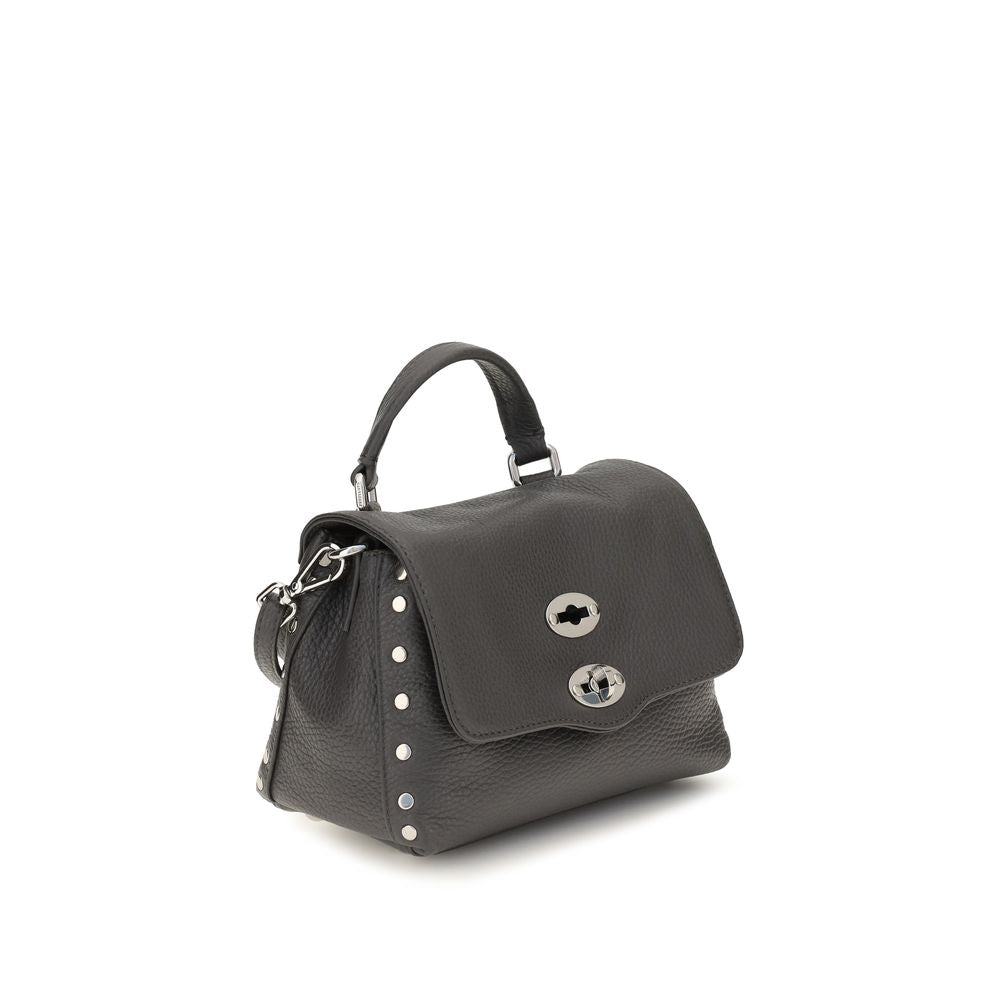 Zanellato Gray Calf Leather Shoulder Bag