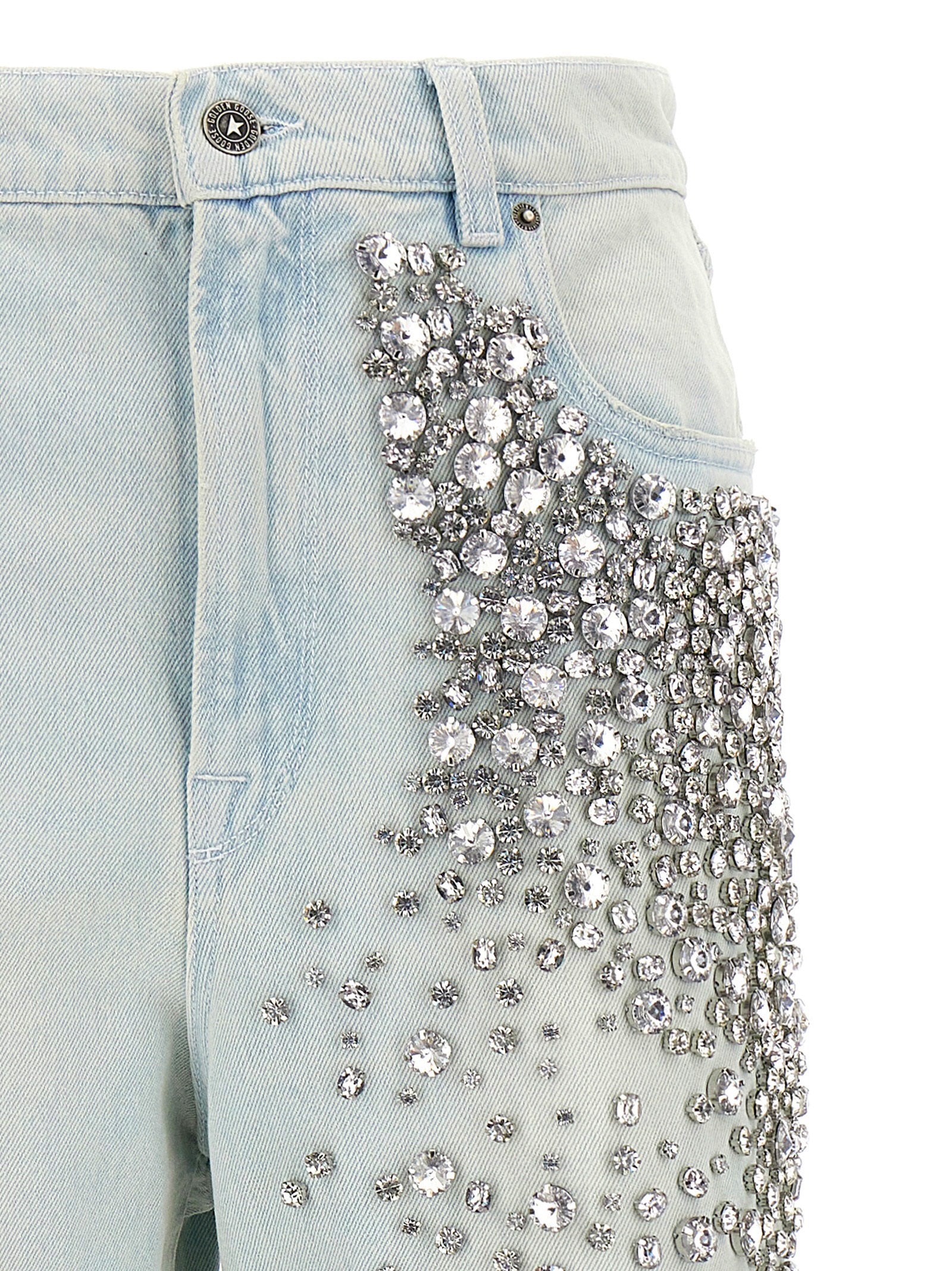 Golden Goose Light Blue Kim Cotton Denim Jeans