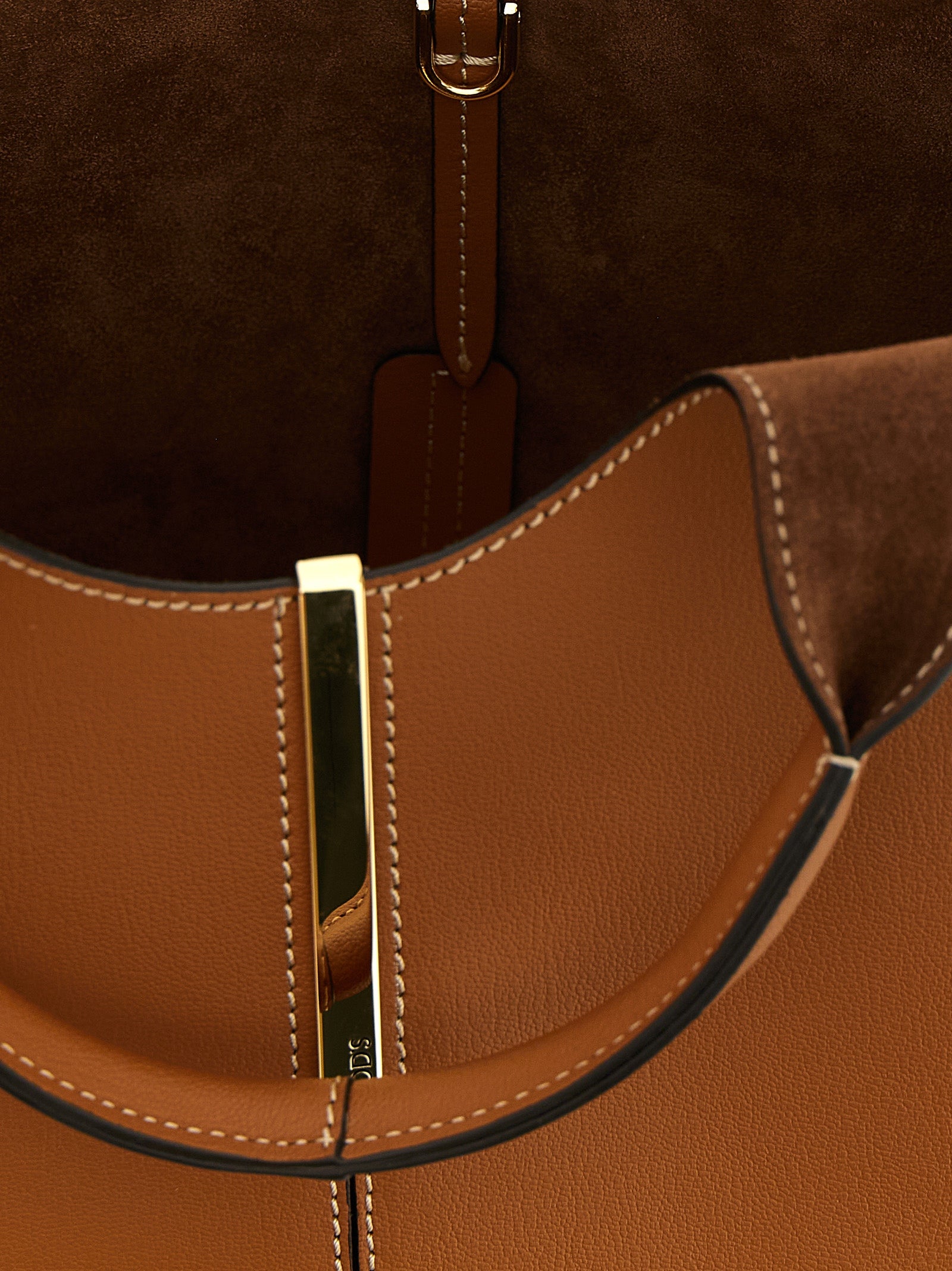 Tod’s Brown Mini Tote Bag Calf Leather