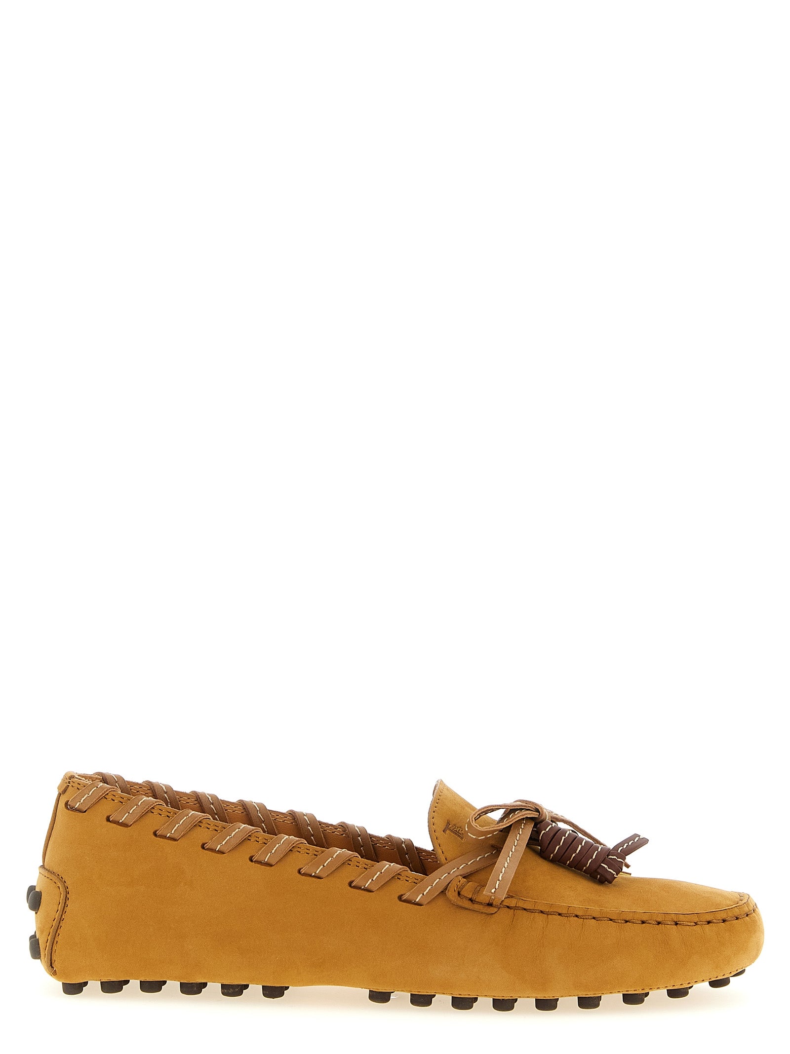Tod’s Beige Calf Leather Slip-On Loafers