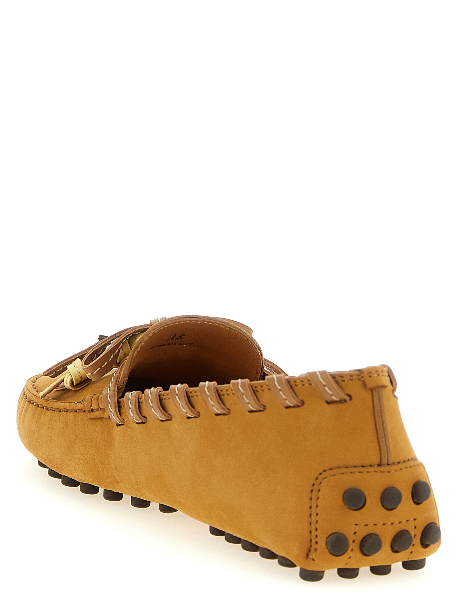 Tod’s Beige Calf Leather Slip-On Loafers