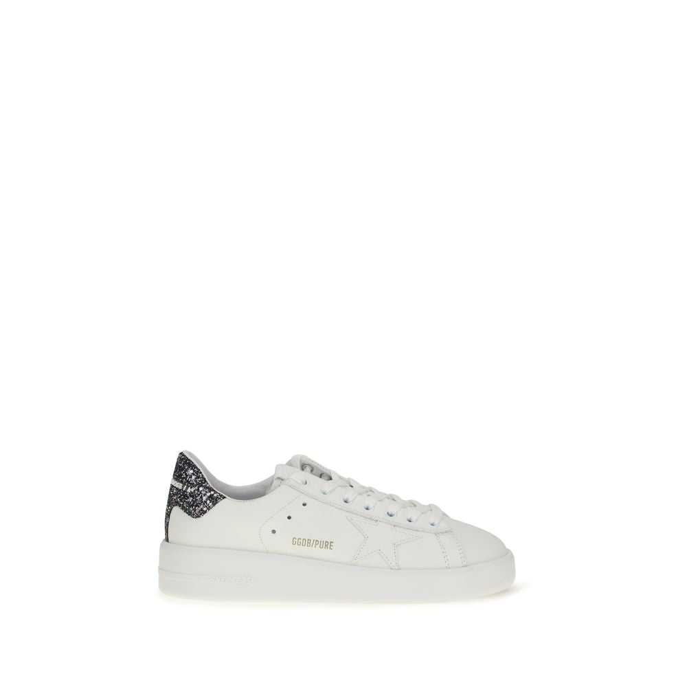 Golden Goose White Calf Leather Low Top Sneakers