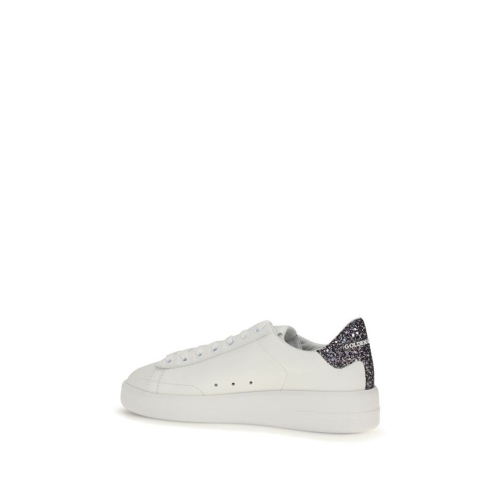 Golden Goose White Calf Leather Low Top Sneakers