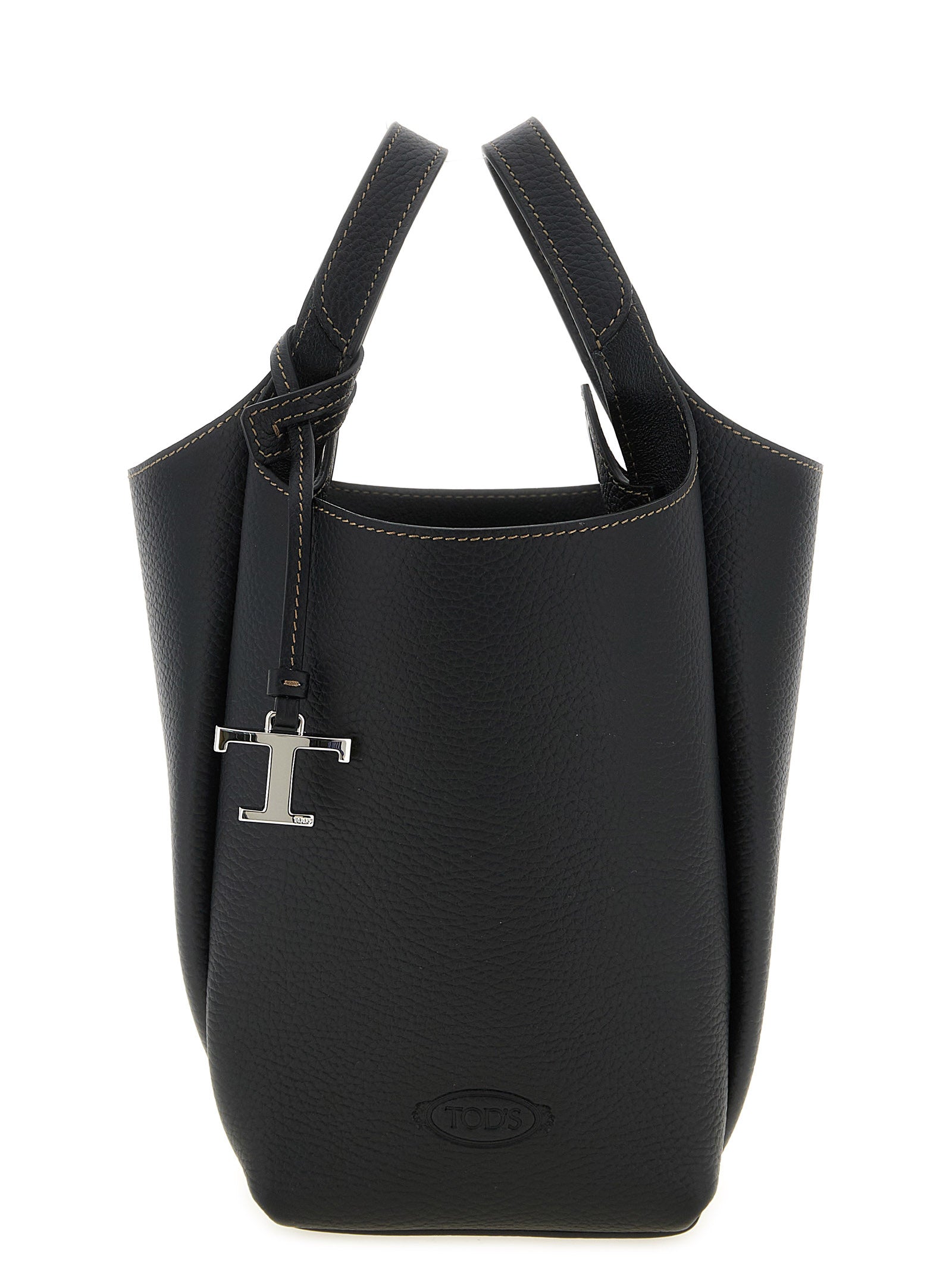 Tod’s Black Mini Bucket Leather Handbag