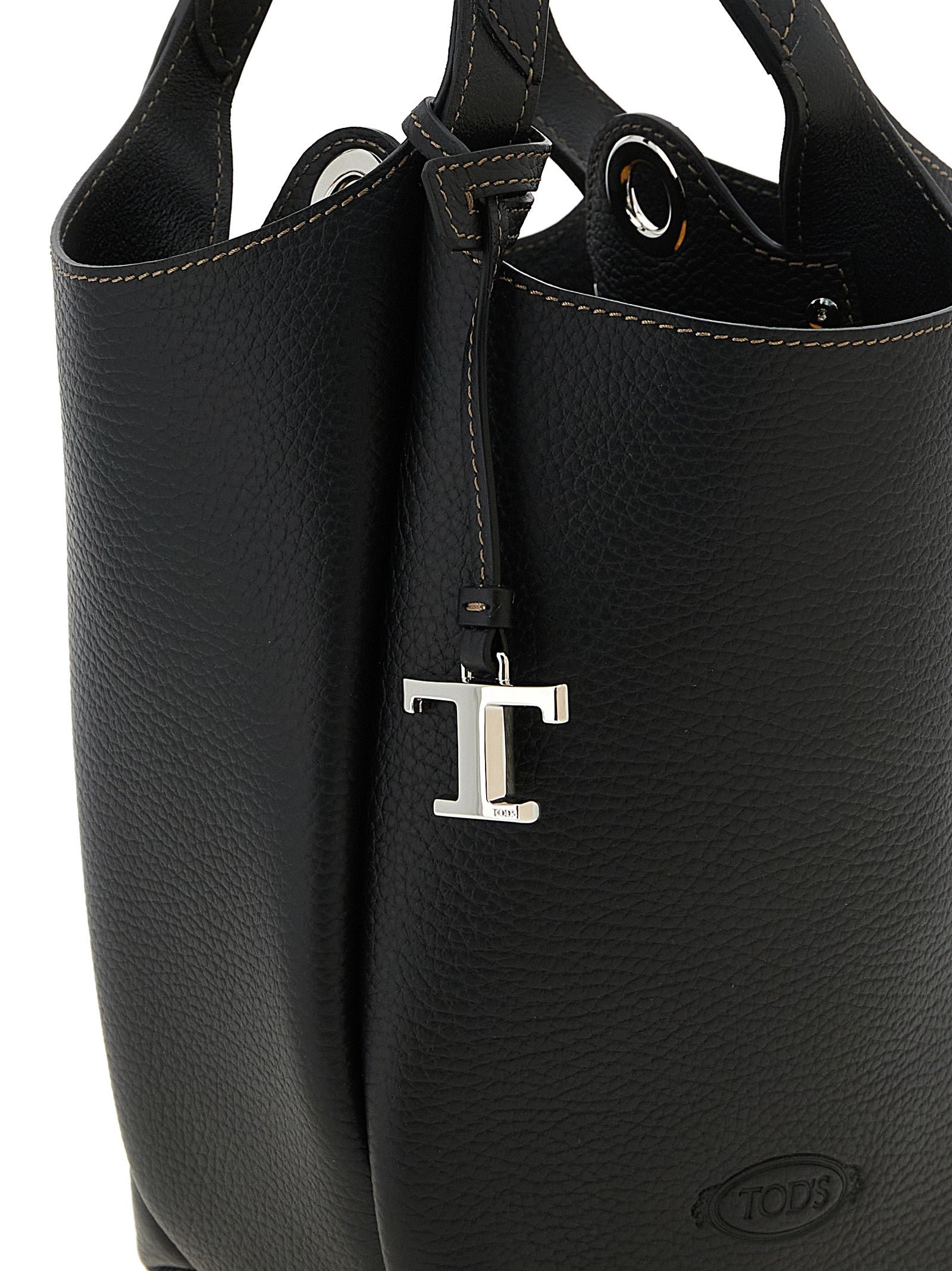 Tod’s Black Mini Bucket Leather Handbag