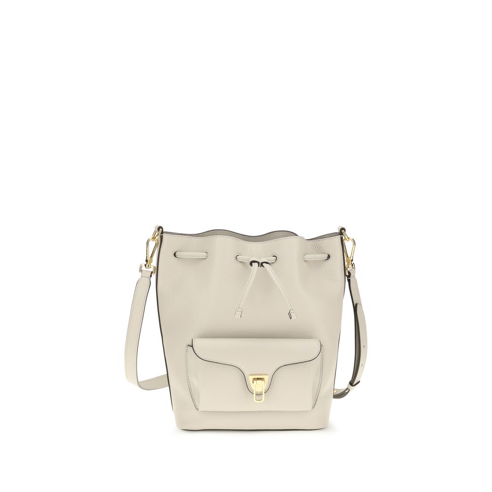 Coccinelle Green Calf Leather Shoulder Bag