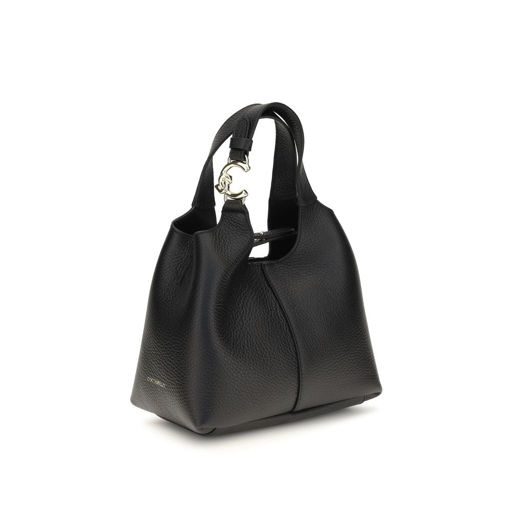 Coccinelle Handtasche aus schwarzem Kalbsleder Bos Taurus