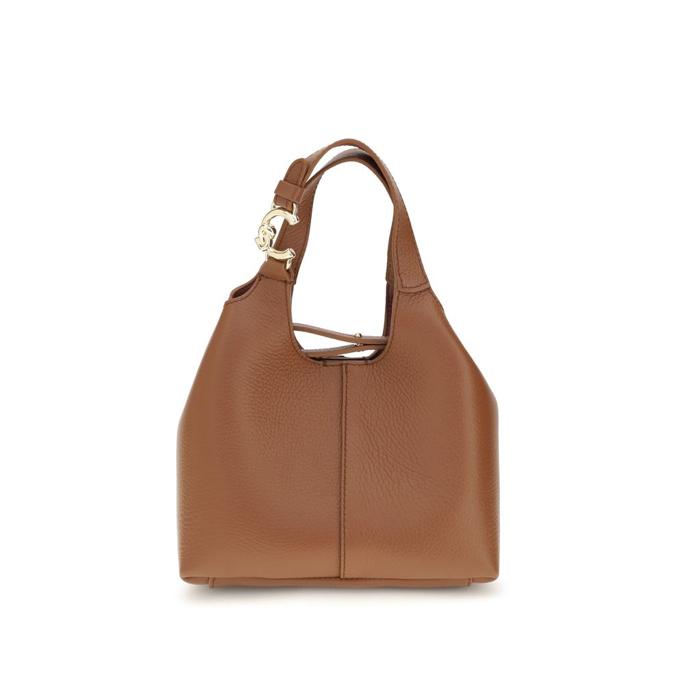 Coccinelle Handtasche aus braunem Kalbsleder (Bos Taurus)