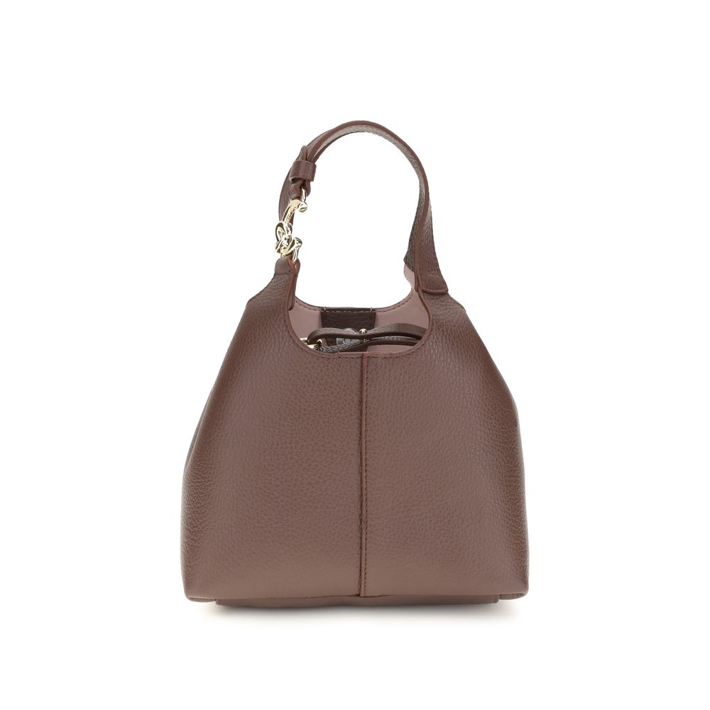 Coccinelle Brown Calf Leather Handbag