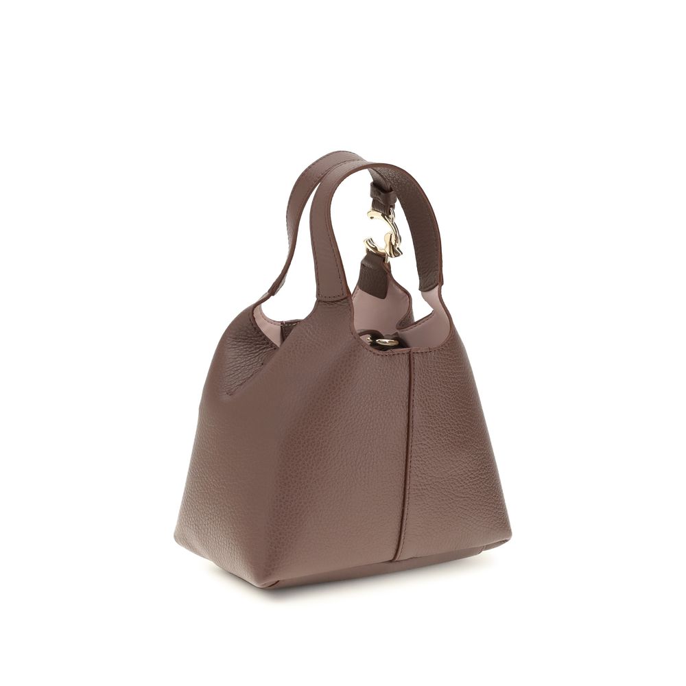 Coccinelle Brown Calf Leather Handbag