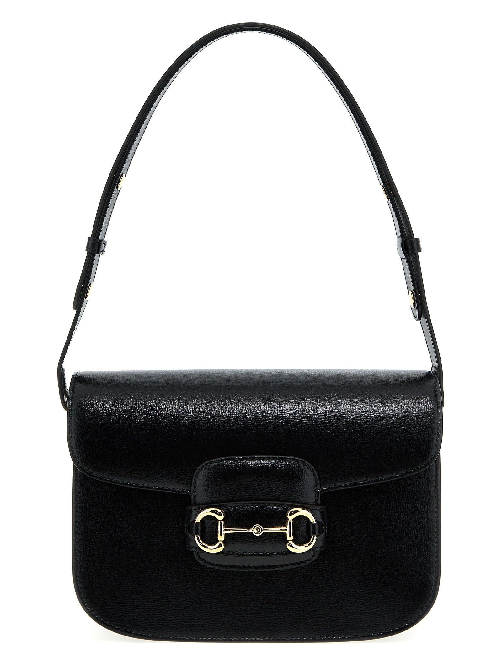 Sac à bandoulière en cuir noir Gucci