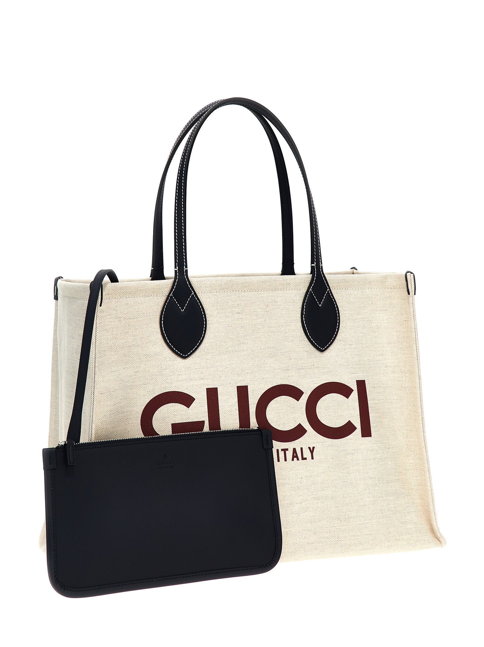 Gucci Beige Synthetic Tote Bag
