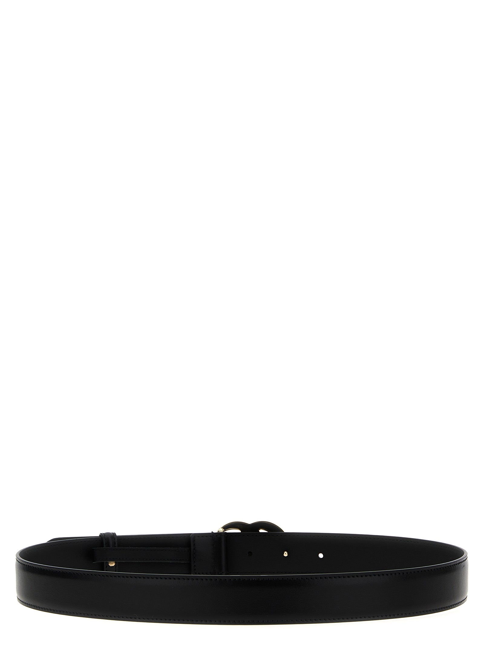Gucci Black GG Marmont Leather Belt Calf Leather