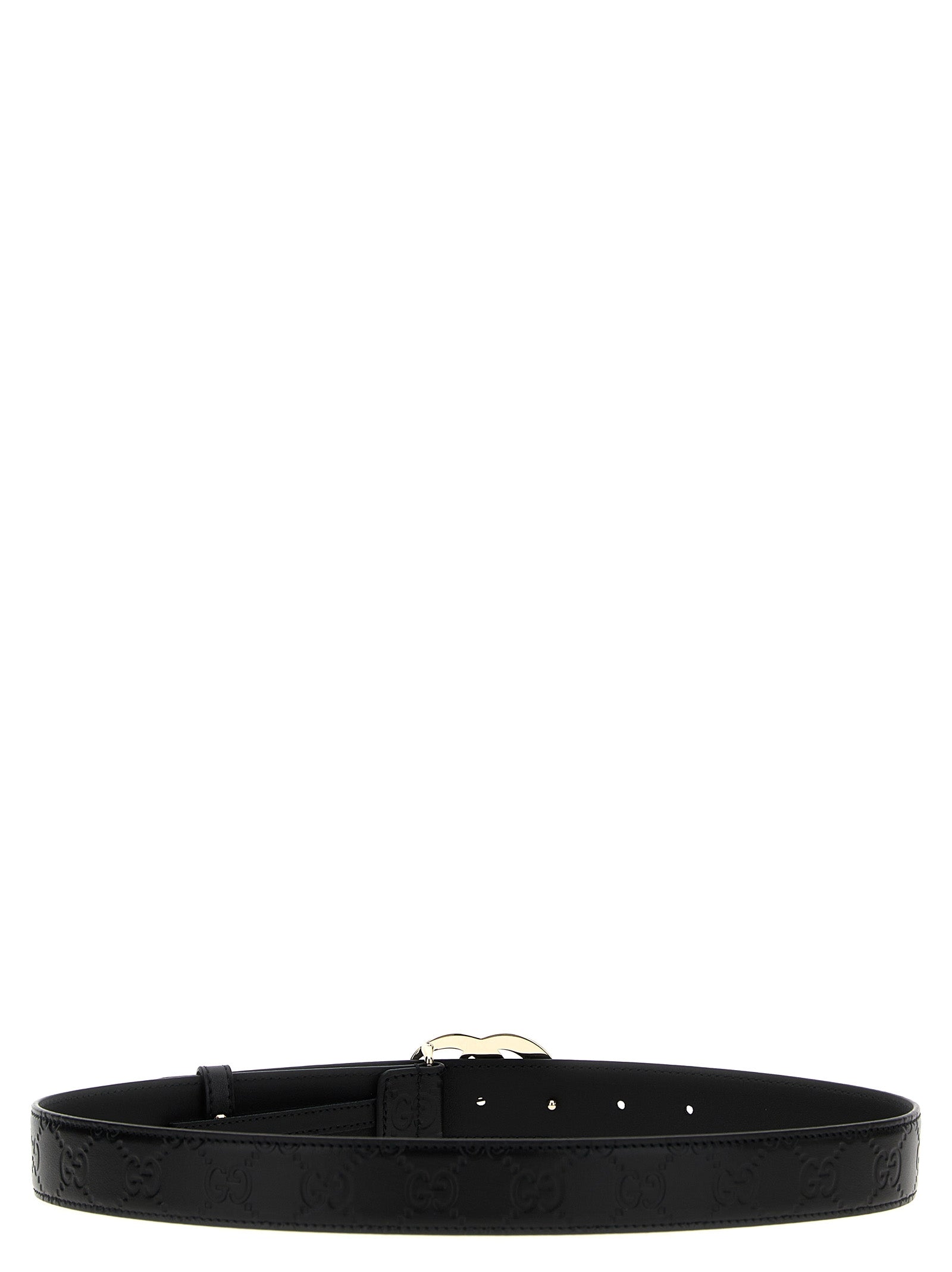 Gucci Black GG Milano Leather Belt